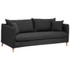 Sofá cama BOLERO cinza escuro 182cm
