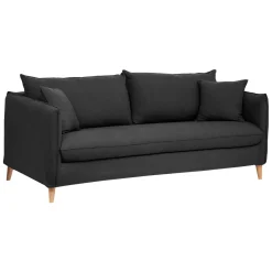 Sofá cama BOLERO cinza escuro 182cm