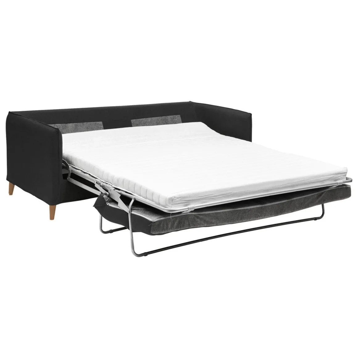 Sofá cama BOLERO cinza escuro 182cm