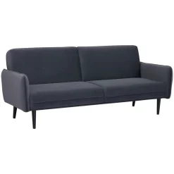 Sofá cama DARIA cinza escuro 3 lugares