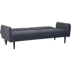 Sofá cama DARIA cinza escuro 3 lugares