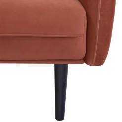 Sofá cama DARIA terracota 3 lugares