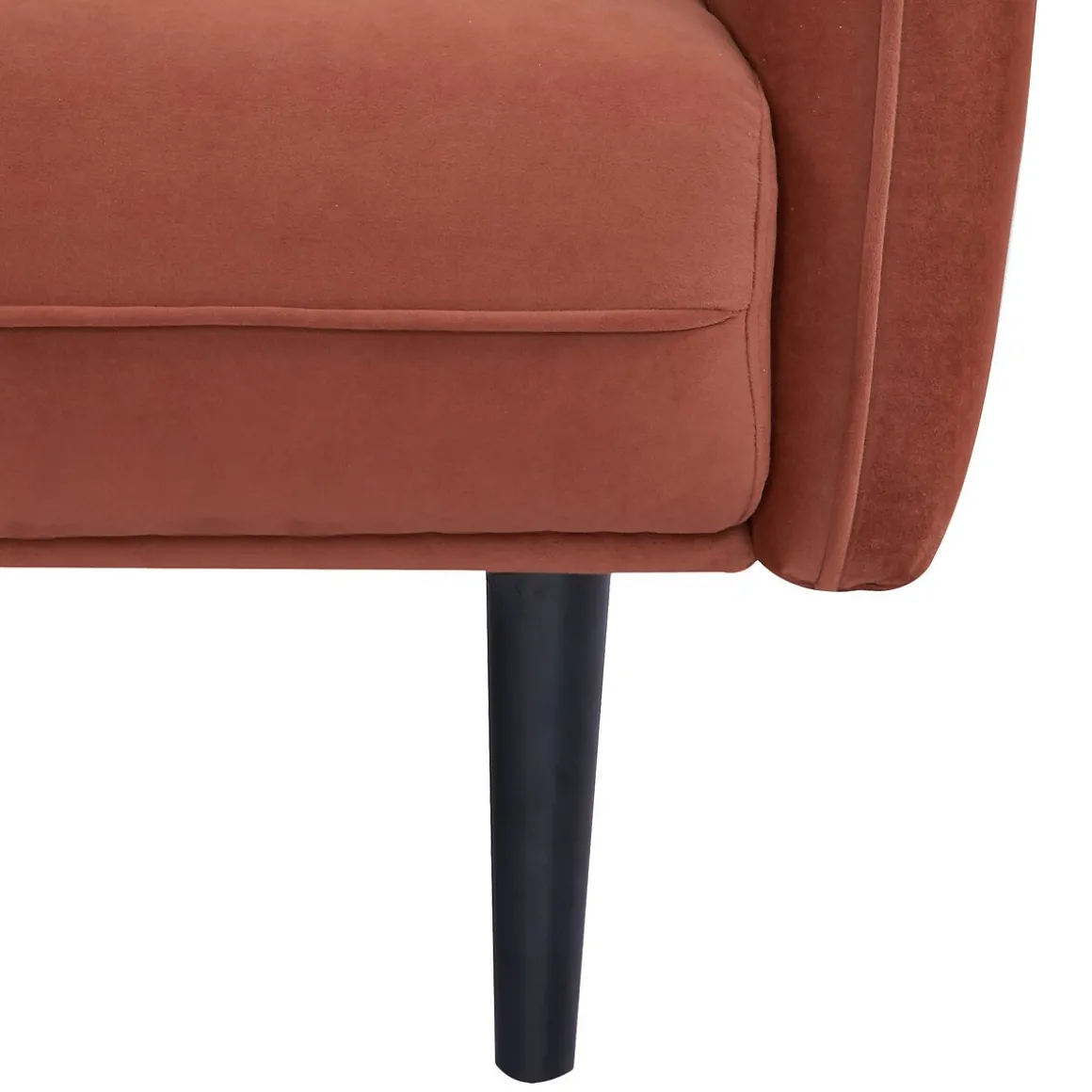 Sofá cama DARIA terracota 3 lugares