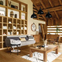 Sofá cama JACK cinza claro em tecido