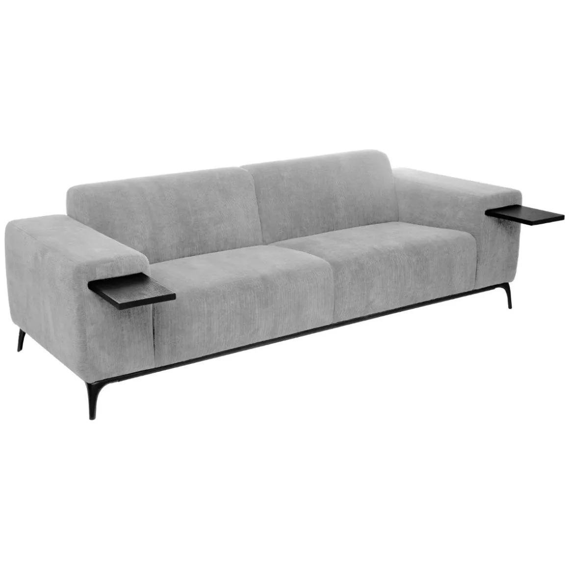 Sofá CHRIS cinza de veludo