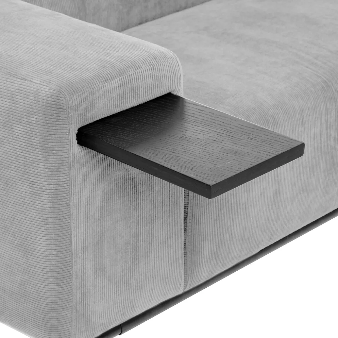 Sofá CHRIS cinza de veludo