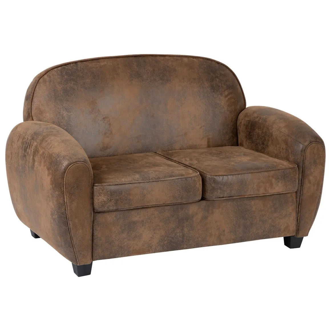 Sofá de 2 lugares STANIS castanho