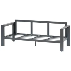 Sofá EVASION cinza escuro em alumínio