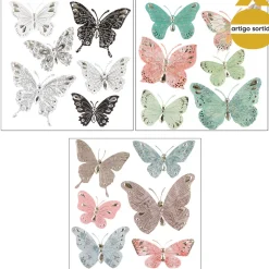 Sticker 3d borboleta 30x30cm
