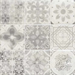 Sticker decorativo azulejo mural cinza