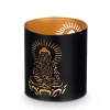 Suporte Buda Para Vela Preto E Dourado