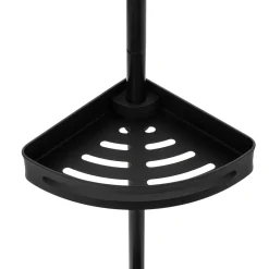Suporte de duche preto em alumínio
