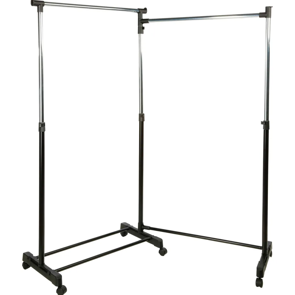 Suporte duplo de metal com 1 barra rotativa