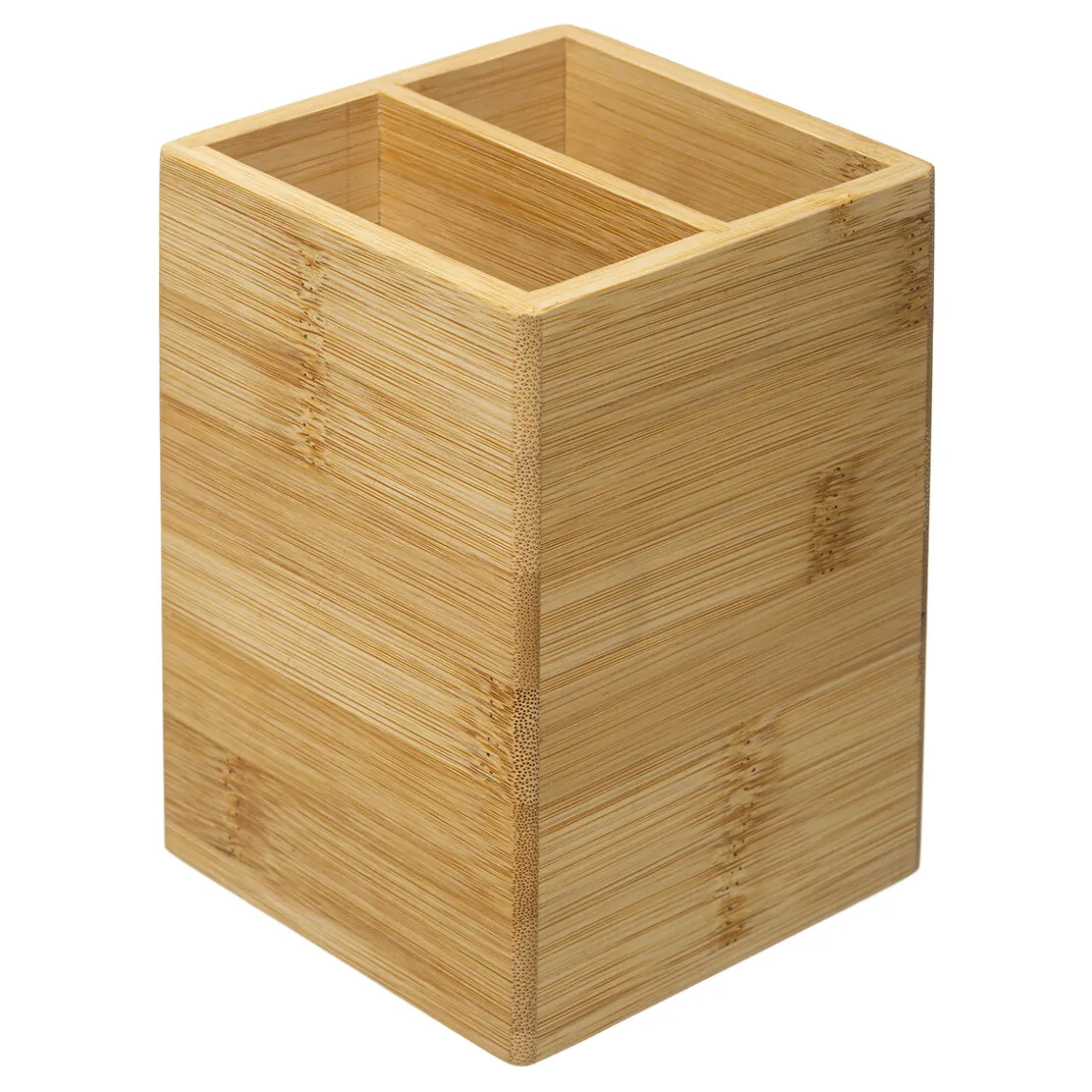 Suporte em bambu para talheres