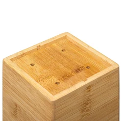 Suporte em bambu para talheres