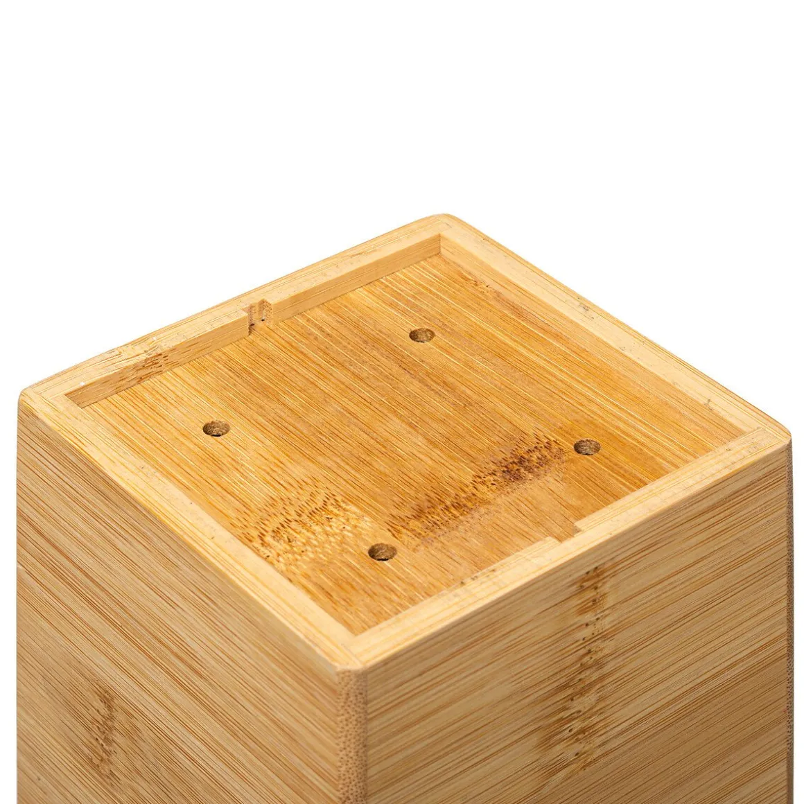 Suporte em bambu para talheres