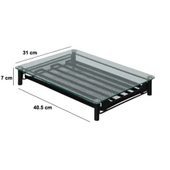 Suporte para 60 cápsulas de café preto em metal