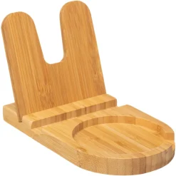 Suporte para colher e tampa de cozinha em bambu