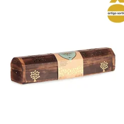 Suporte para incenso em madeira com 10 paus 30,5cm