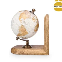 Suporte Para Livros Globo Em Madeira