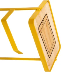 Suporte para papel higiénico amarelo