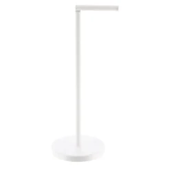 Suporte porta rolos wc branco em metal