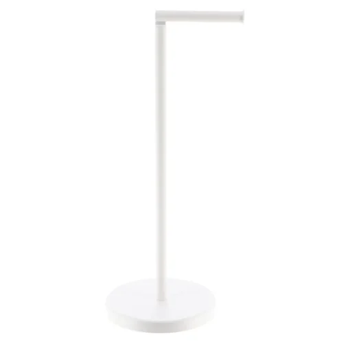 Suporte porta rolos wc branco em metal
