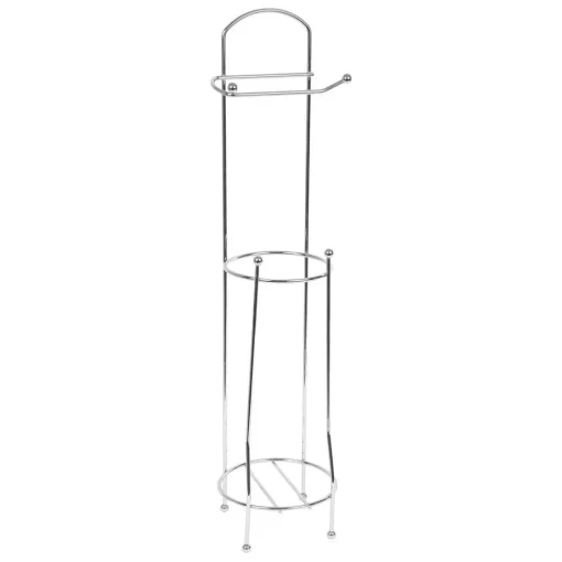 Suporte porta rolos wc cromado em metal |