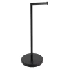 Suporte porta rolos wc preto em metal