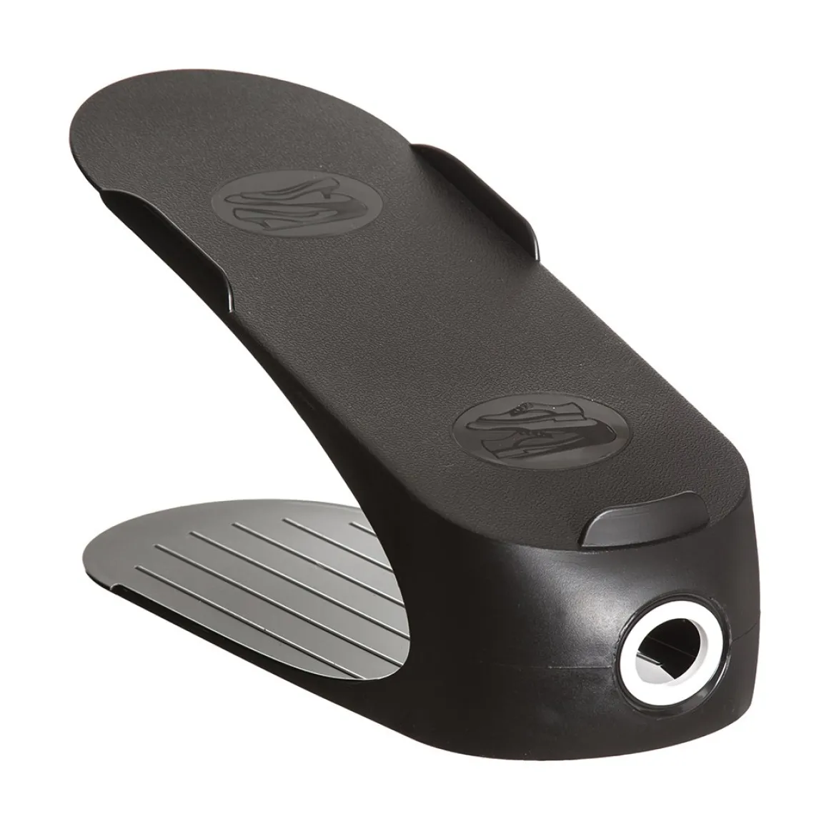 Suporte preto para sapatos