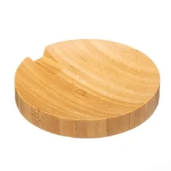 Suporte redondo para colher em bambu