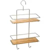 Suporte wc com 2 níveis bambu