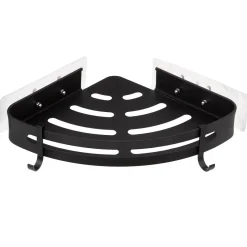 Suporte wc com adesivo preto alumínio