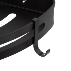 Suporte wc com adesivo preto alumínio