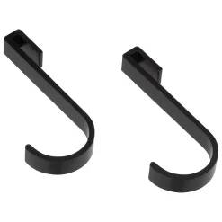 Suporte wc com adesivo preto alumínio