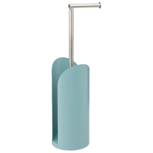 Suporte wc para rolo papel higiénico azul claro