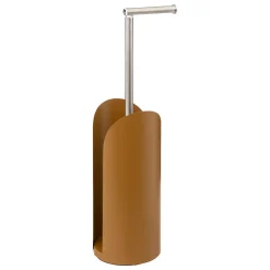 Suporte wc para rolo papel higiénico castanho