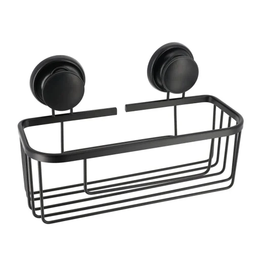 Suporte WC Preto Retangular