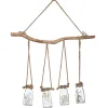 Suspensão com 4 jarras com flor 45x53cm