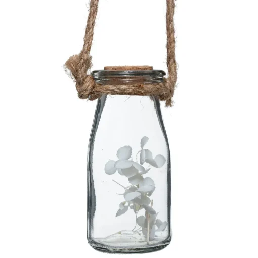 Suspensão com 4 jarras com flor 45x53cm