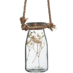 Suspensão com 4 jarras com flor 45x53cm