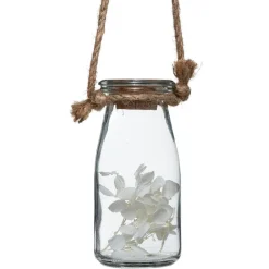 Suspensão com 4 jarras com flor 45x53cm