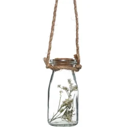 Suspensão com 4 jarras com flor 45x53cm