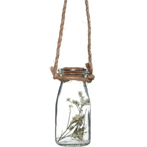 Suspensão com 4 jarras com flor 45x53cm