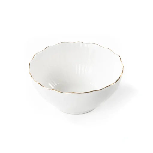 Taça AUBREY branca de grés 15cm