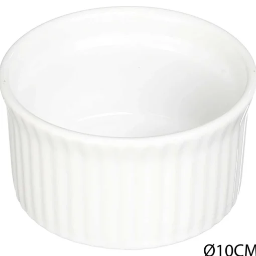 Taça de cerâmica branca