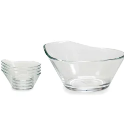 Taça de vidro oval