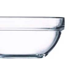 Taça de vidro redonda empilhável 14cm