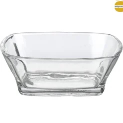 Taça de vidro retangular