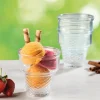 Taça para gelado de vidro decorada